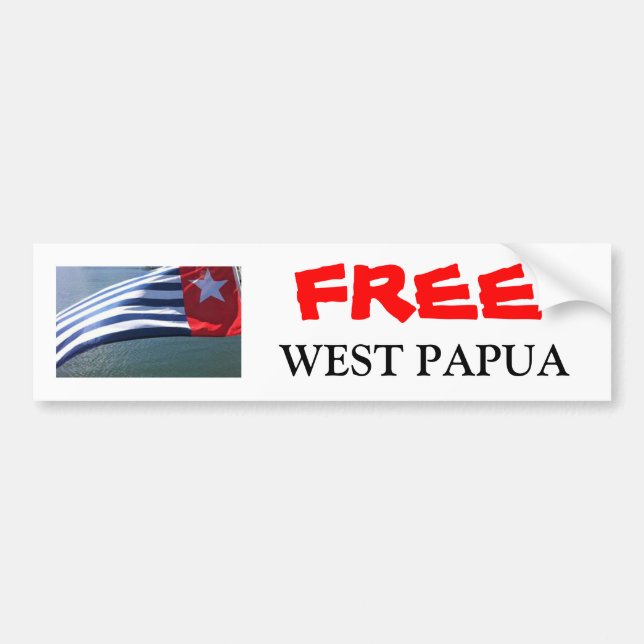 Para Coche Pegatina de Papua (Frente)