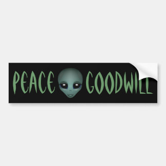 Para Coche Pegatina de parachoques alienígena