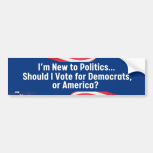 Para Coche Pegatina de parachoques antidemócrata republicano