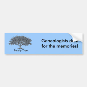 Para Coche Pegatina de parachoques - Árbol de familia