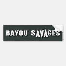 Pegatina de parachoques Bayou Savages