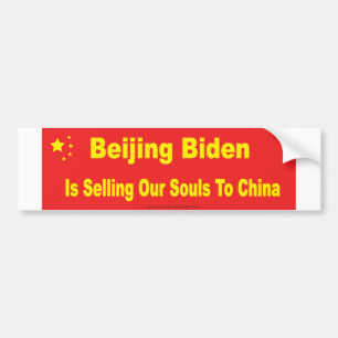 Para Coche Pegatina de parachoques Biden de Pekín