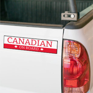 Para Coche Pegatina de parachoques - Canadiense a bordo