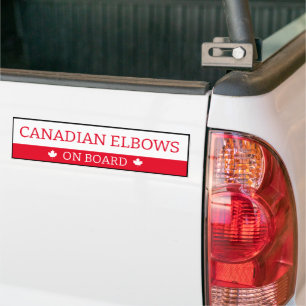 Para Coche Pegatina de parachoques - Codos canadienses a bord