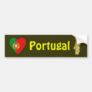 Para Coche Pegatina de Parachoques con Corazón de Bandera de 