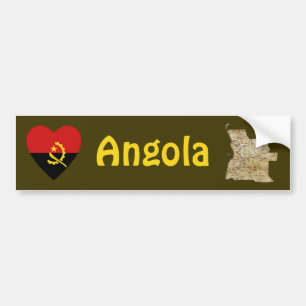 Para Coche Pegatina de parachoques con corazón de bandera de 