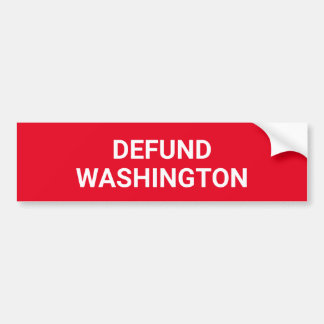 Para Coche Pegatina de parachoques conservador "Defund Washin