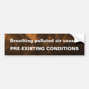 Para Coche Pegatina de parachoques de aire contaminado