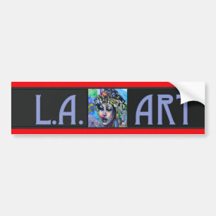 Para Coche Pegatina de parachoques de arte de LA