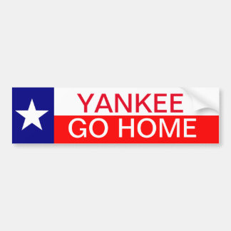 Para Coche Pegatina de parachoques de bandera de Texas, YANKE