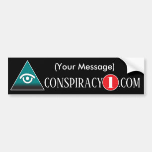 Para Coche Pegatina de parachoques de conspiración de persona
