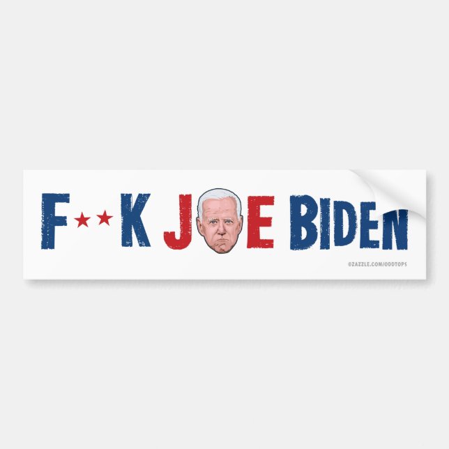 Para Coche Pegatina de parachoques de F**K JOE BIDEN (Frente)