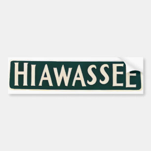 Para Coche Pegatina de parachoques de Hiawassee