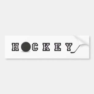 Para Coche Pegatina de parachoques de hockey