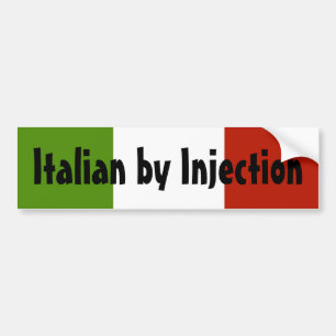 Para Coche Pegatina de parachoques de italiano por inyección