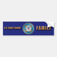 Pegatina de parachoques de la familia USCG