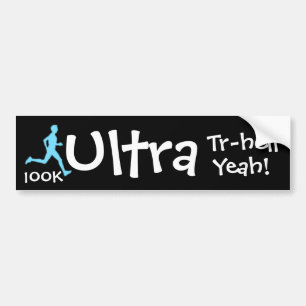 Para Coche Pegatina de parachoques de la maratón Ultra Trail