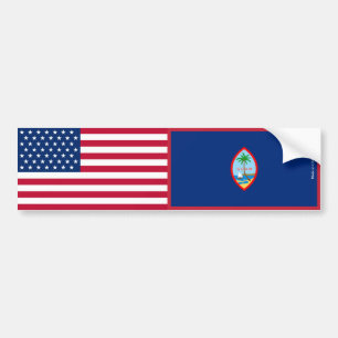 Para Coche Pegatina de parachoques de las banderas de Estados