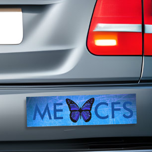 Para Coche Pegatina de parachoques de mariposa de conciencia 