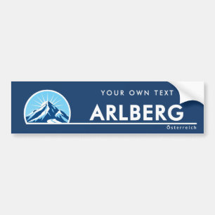 Para Coche Pegatina de parachoques de montaña Arlberg Austria