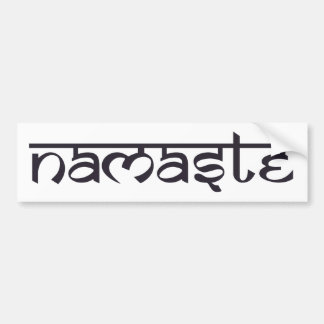 Para Coche Pegatina de parachoques de Namaste