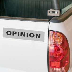 Para Coche Pegatina de parachoques de OPINION