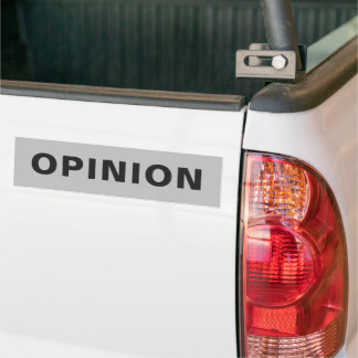 Para Coche Pegatina de parachoques de OPINION