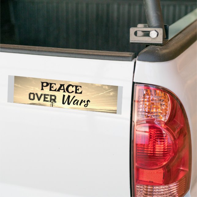 Para Coche Pegatina de Parachoques de Paz sobre Guerras (En Camión)