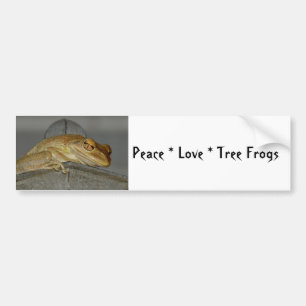 Para Coche Pegatina de parachoques de ranas de árbol de amor