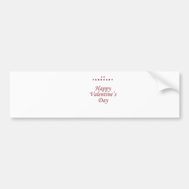 Para Coche Pegatina de parachoques de San Valentín (Frente)