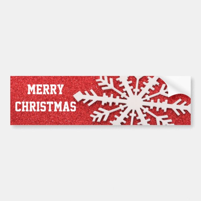 Para Coche Pegatina de parachoques de Snowflake (Frente)