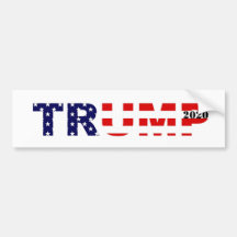 Pegatina de parachoques de Trump 2020