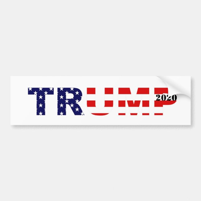 Para Coche Pegatina de parachoques de Trump 2020 (Frente)