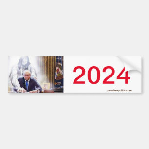Para Coche Pegatina de parachoques de Trump 2024