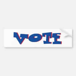 Para Coche Pegatina de parachoques de votación