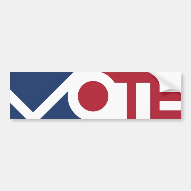 Para Coche Pegatina de parachoques de VOTACIÓN (Frente)