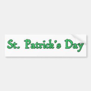 Para Coche Pegatina de parachoques del Día de San Patricio