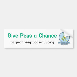 Para Coche Pegatina de parachoques del proyecto Pigeon Pea