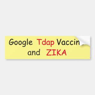 Para Coche Pegatina de parachoques del virus Zika