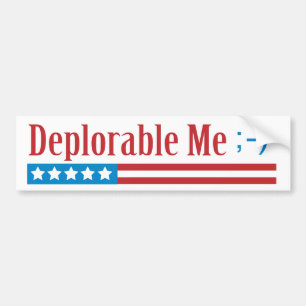 Para Coche Pegatina de parachoques deplorable con texto
