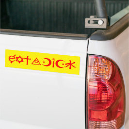 Para Coche Pegatina de parachoques EatADick