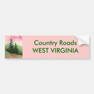 Para Coche Pegatina de parachoques en las carreteras de los p