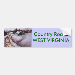 Para Coche Pegatina de parachoques en las carreteras de los p