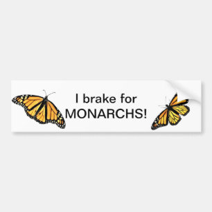 Para Coche Pegatina de parachoques - Freno por los monarcas #