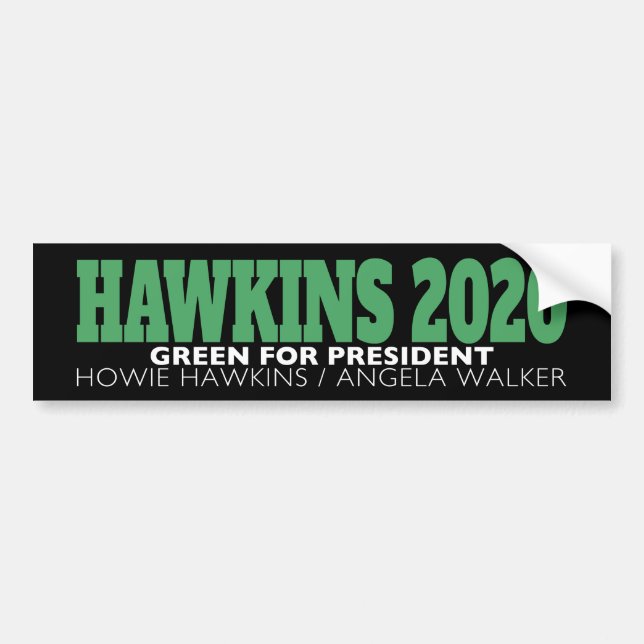 Para Coche Pegatina de parachoques Hawkins 2020 (Frente)