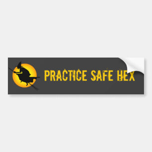 Para Coche Pegatina de parachoques Hex seguro de bruja de Hal