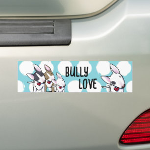 Para Coche Pegatina de parachoques KiniArt Bull Terrier