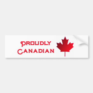 Para Coche Pegatina de parachoques orgullosamente canadiense