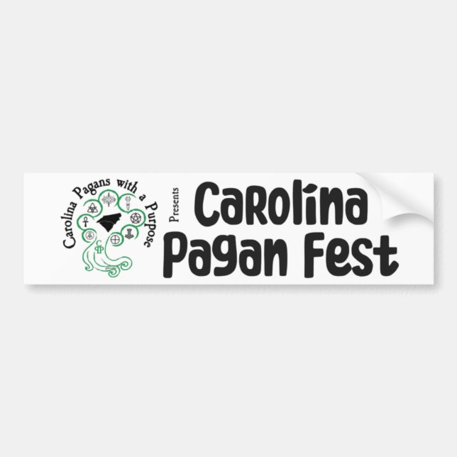 Para Coche Pegatina de parachoques, Pagans de Carolina con un (Frente)