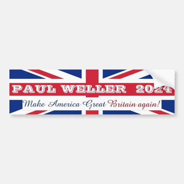 Para Coche Pegatina de parachoques Paul Weller 2024 (Frente)